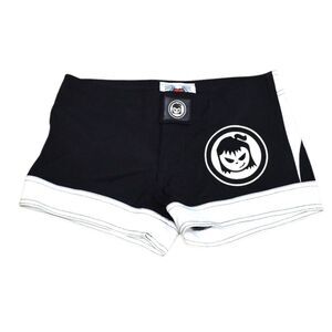 Fighter Girls Deviant Mini Board Black White Shorts Size 3